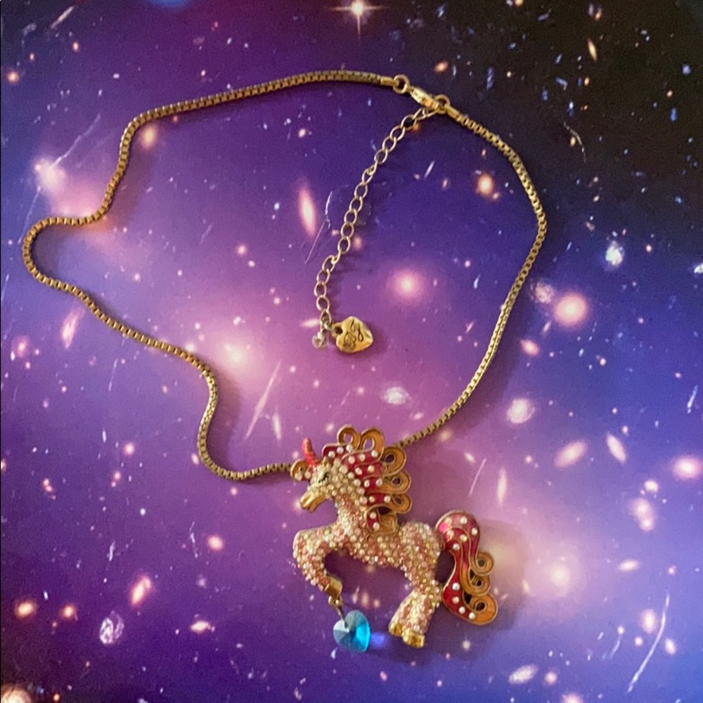 Betsey Johnson Unicorn necklace